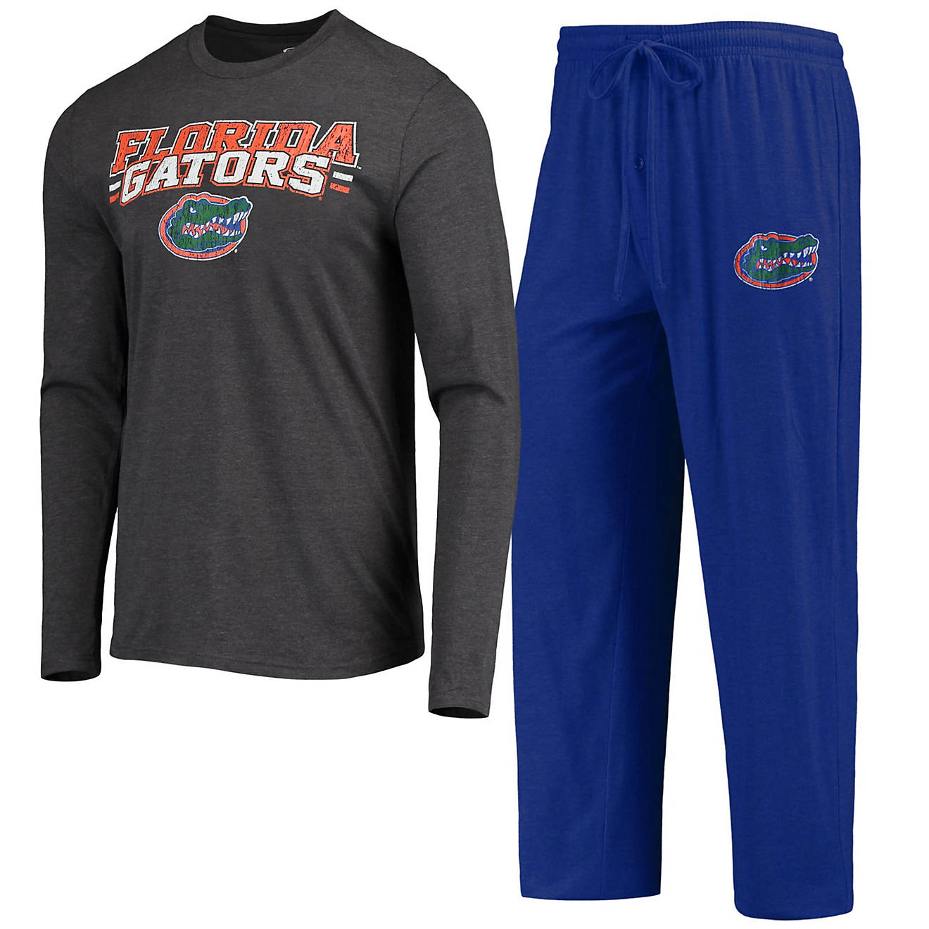 Concepts Sport /Heathered Charcoal Florida Gators Meter Long Sleeve T ...
