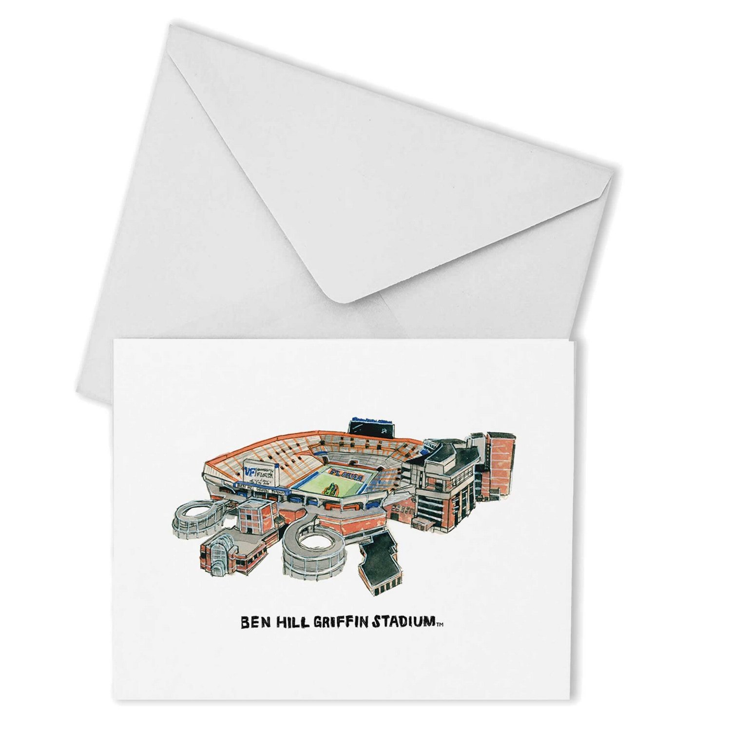 Florida Gators Valiant Stadium Boxed Note Card Set Academy