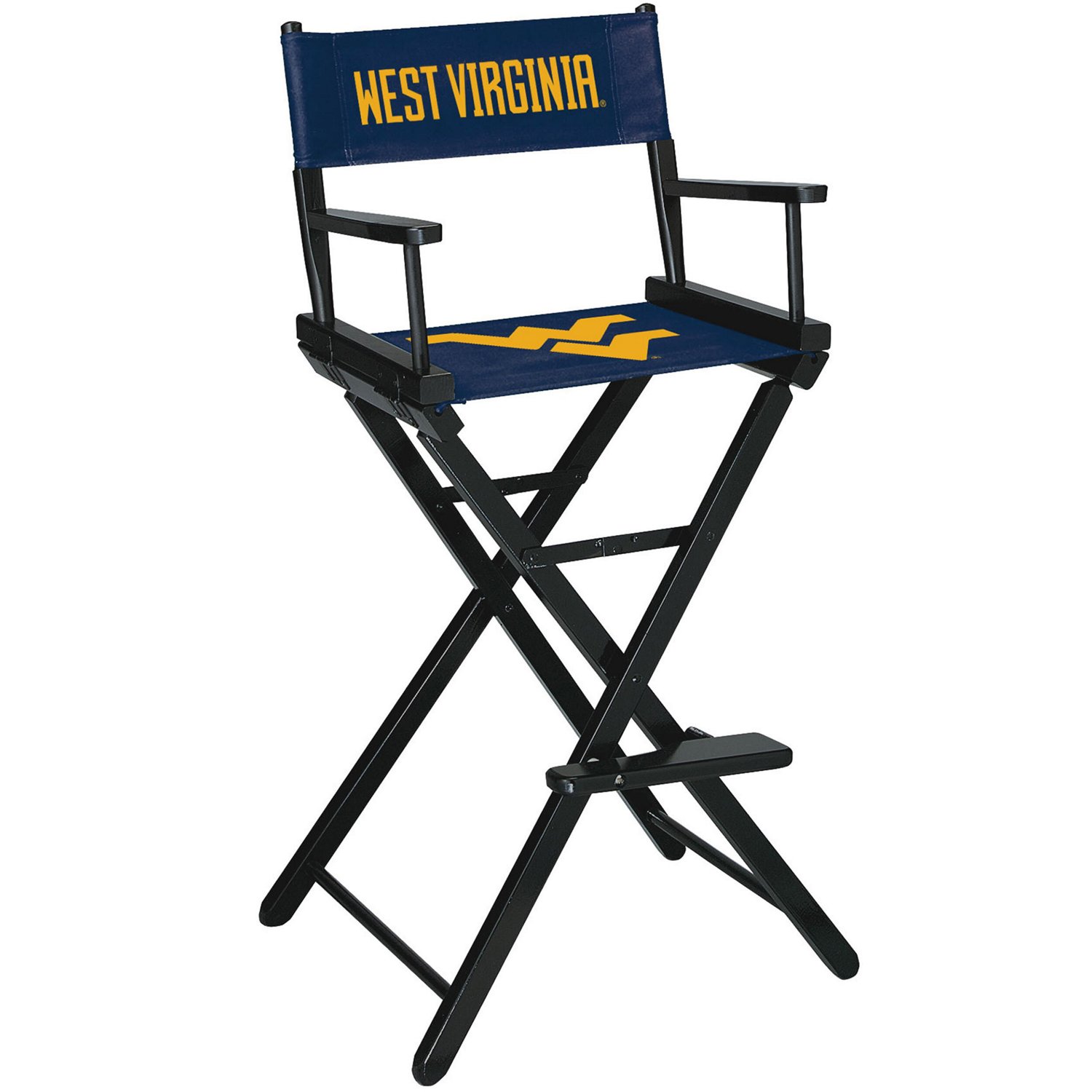 Imperial West Virginia Mountaineers Bar Height Director's Chair Academy
