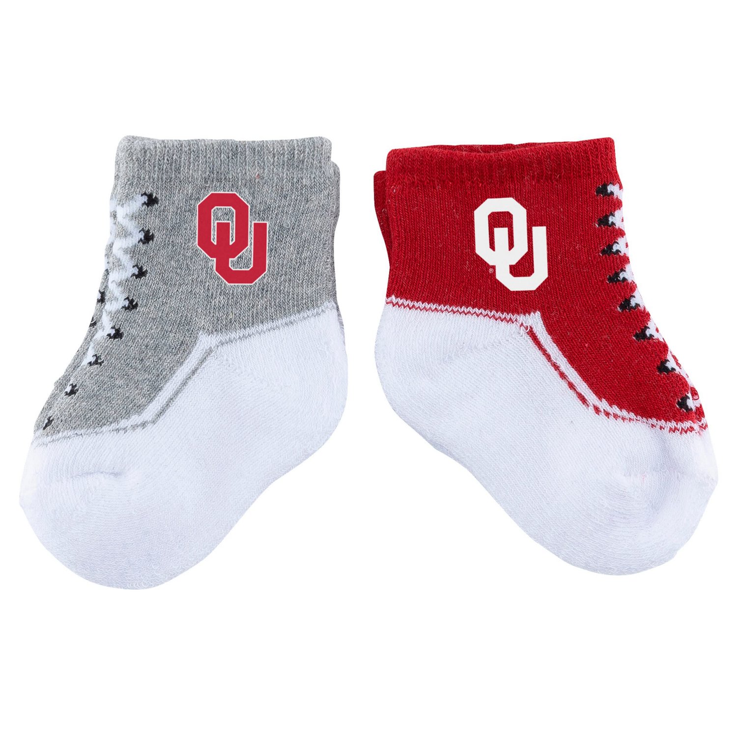 Infant ZooZatz Oklahoma Sooners Shoe Two-Pack Socks | Academy