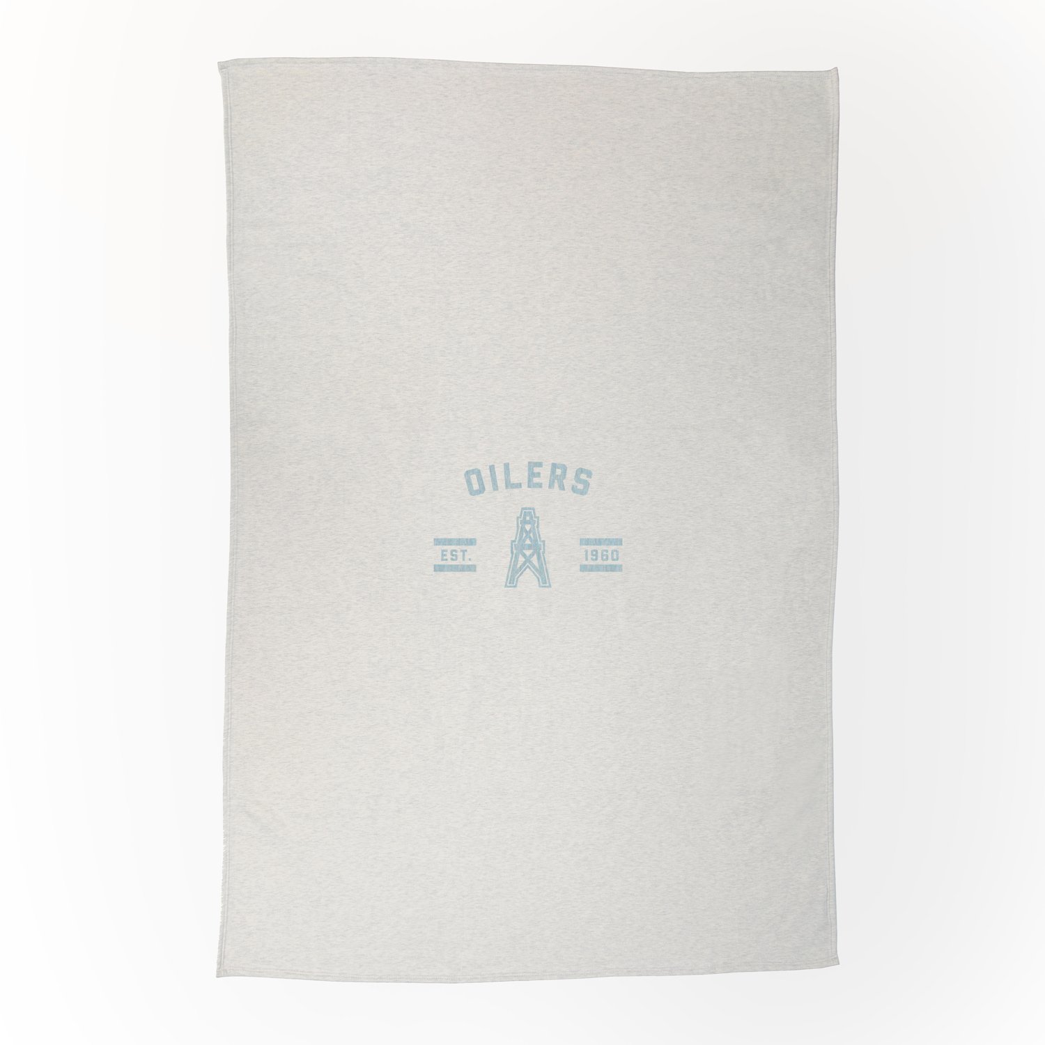 Logo Brands Houston Oilers Sublimated Sweatshirt Blanket Academy