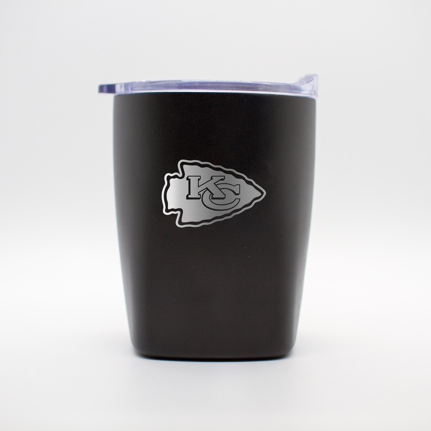 Logo Brands Kansas City Chiefs 10 oz Etch Powder Coat Rocks Tumbler Academy