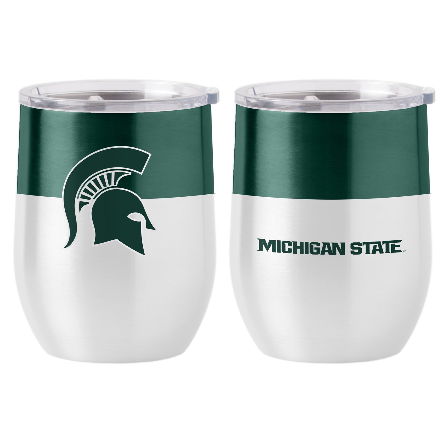 Logo Brands Michigan State University 16 oz Colorblock Stainless Curved ...