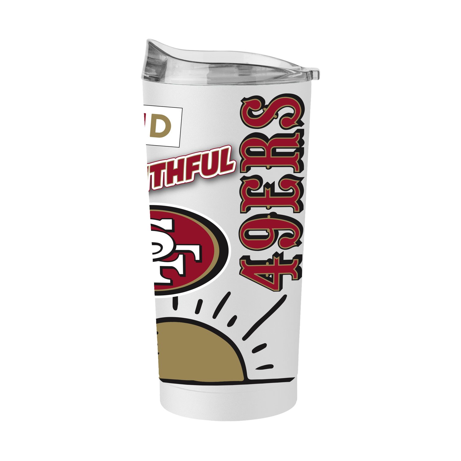 Logo Brands San Francisco 49ers 20 oz Native Powder Coat Tumbler | Academy