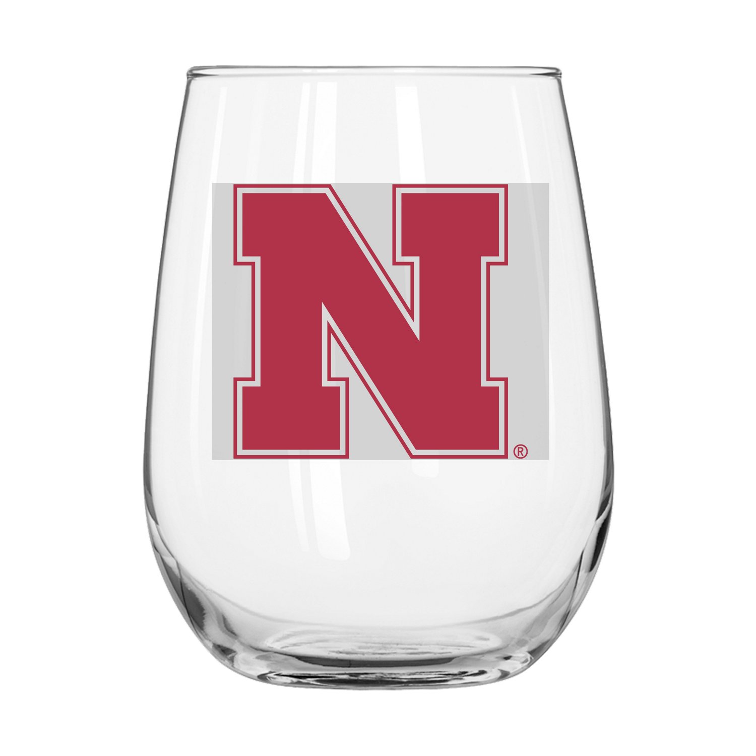 Logo Brands University of Nebraska Gameday 16 oz Curved Beverage Glass