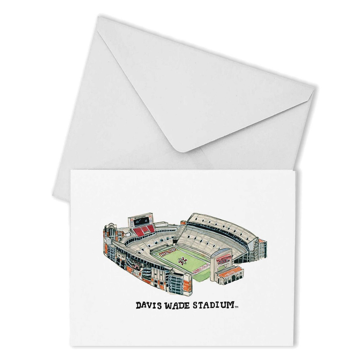 Mississippi State Bulldogs Valiant Stadium Boxed Note Card Set Academy