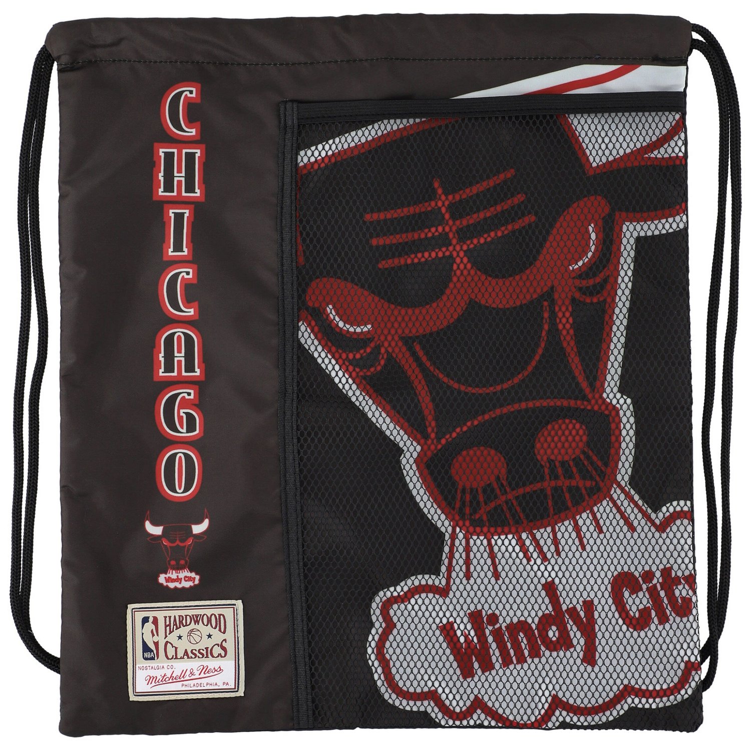 Mitchell Ness Chicago Bulls Hardwood Classics Team Logo Cinch Bag | Academy