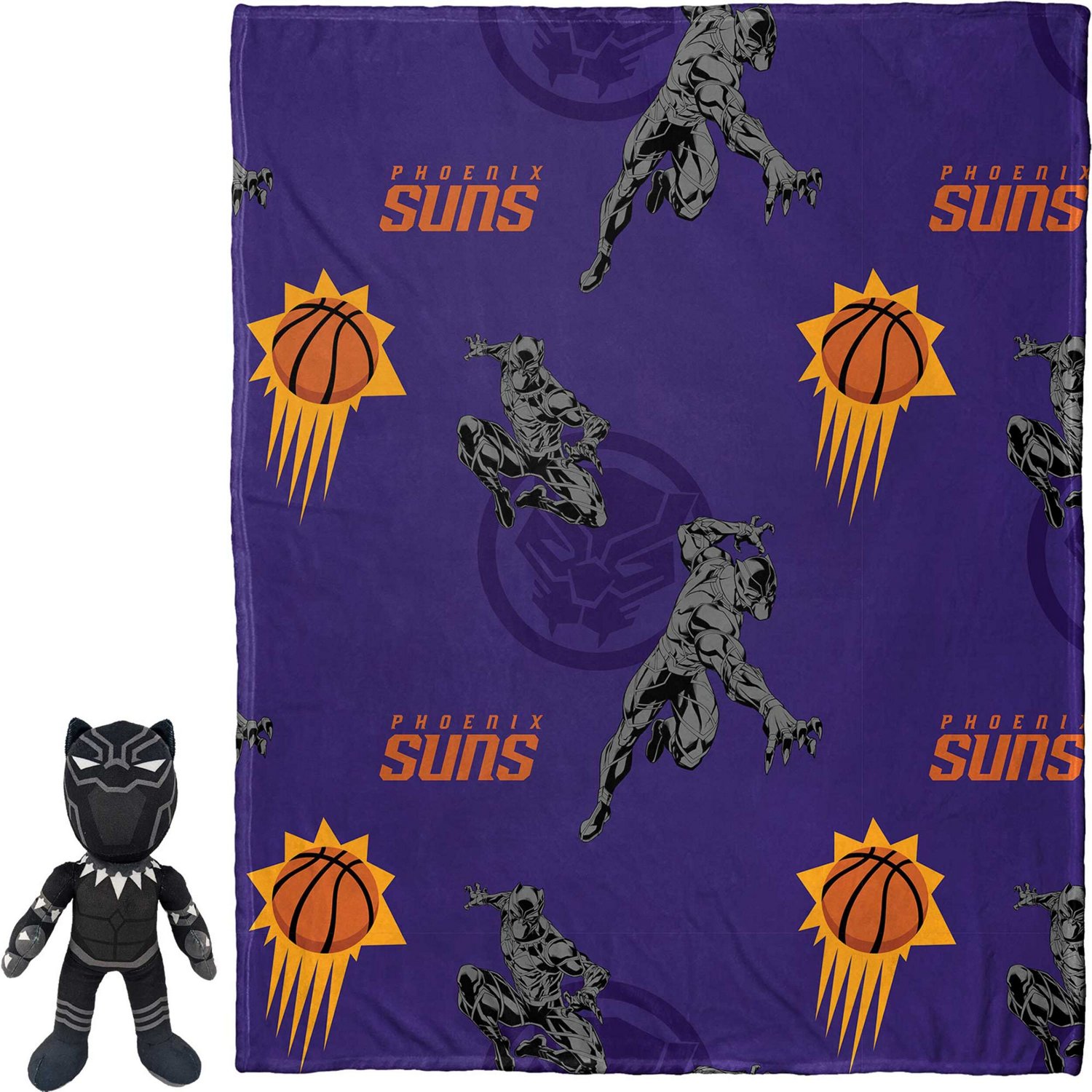 Northwest x Disney Phoenix Suns Panther Hugger Pillow Throw Blanket Set