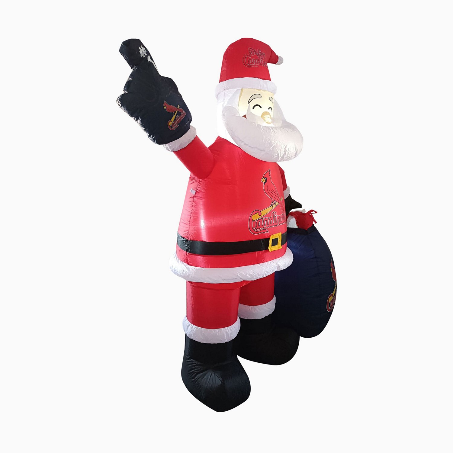 St Louis Cardinals 7' Inflatable Santa | Academy
