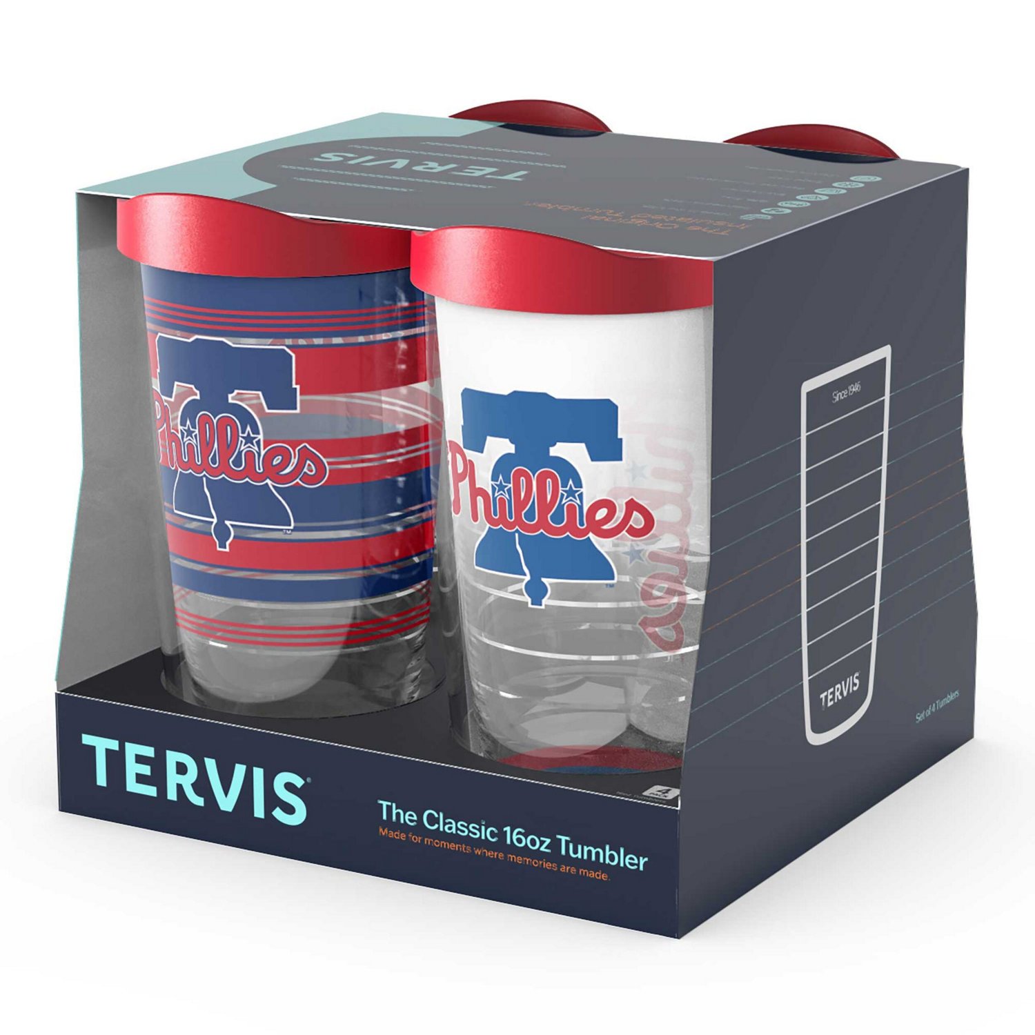 Tervis Philadelphia Phillies Four-Pack 16oz Classic Tumbler Set | Academy