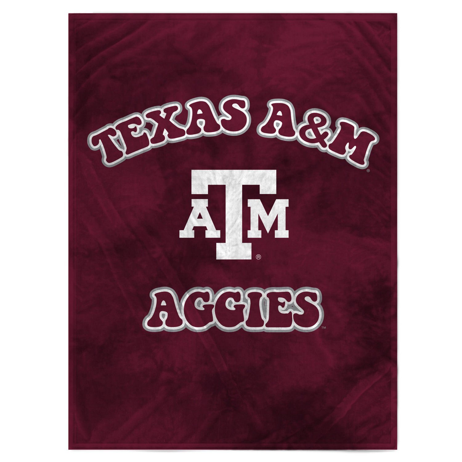 Texas AM Aggies 60'' x 70'' Bubble TieDye Flannel Sherpa Blanket Academy