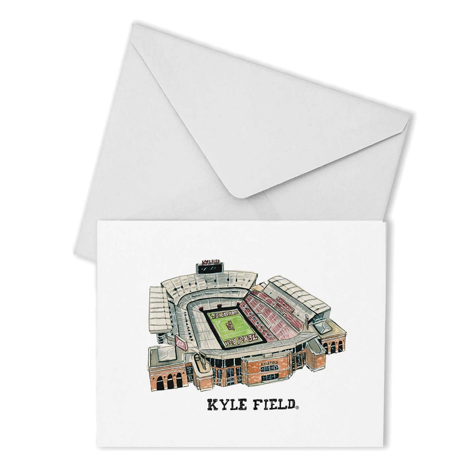 Texas AM Aggies Valiant Stadium Boxed Note Card Set Academy