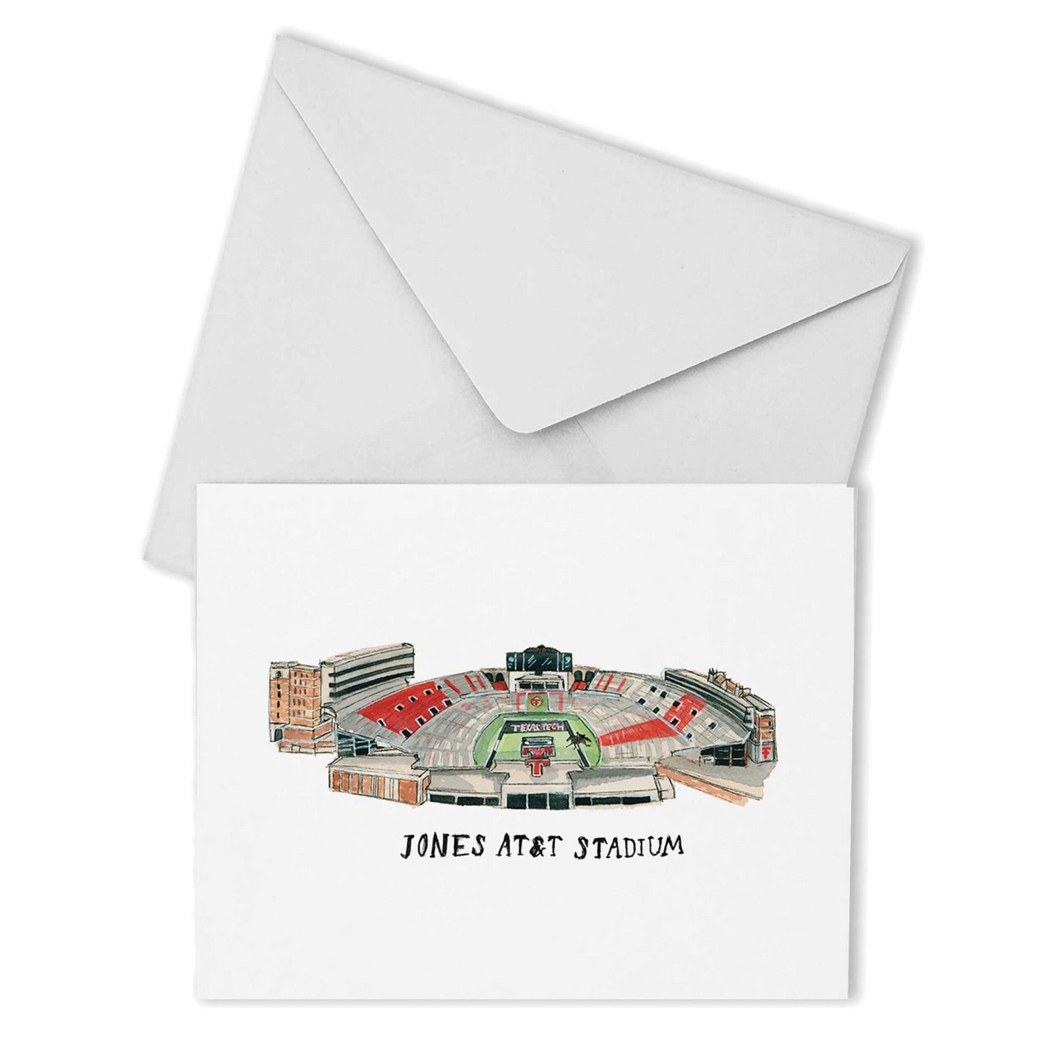 Texas Tech Raiders Valiant Stadium Boxed Note Card Set Academy