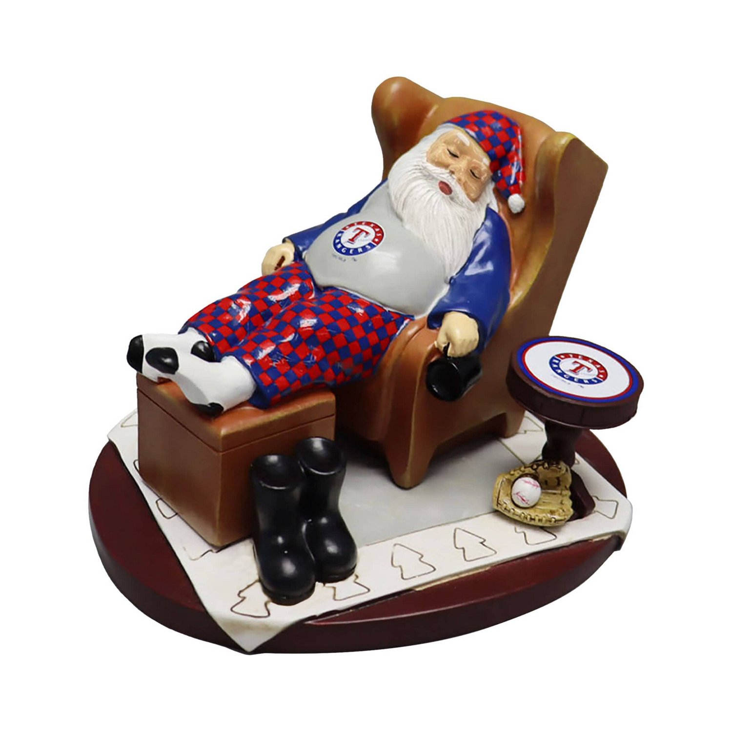 The Memory Company Texas Rangers Resting Santa Figurine | Academy