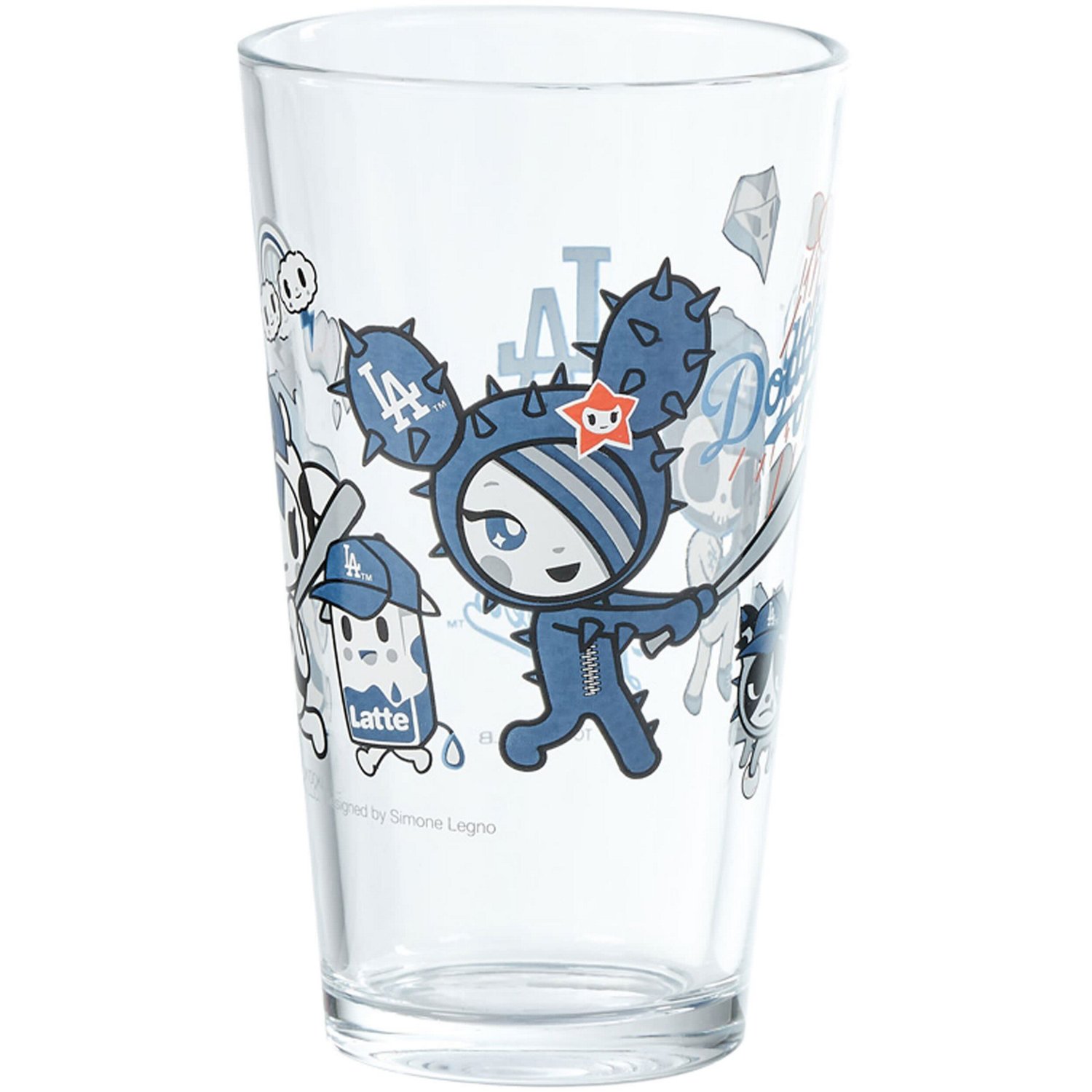 tokidoki Los Angeles Dodgers 16oz Pint Glass Academy