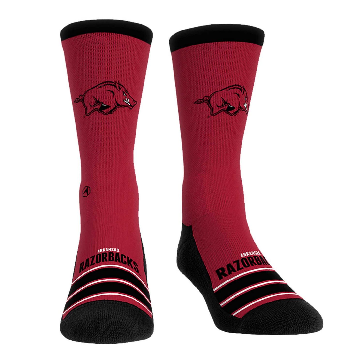 Unisex Rock Em Socks Arkansas Razorbacks Gametime Stripe Crew Socks ...