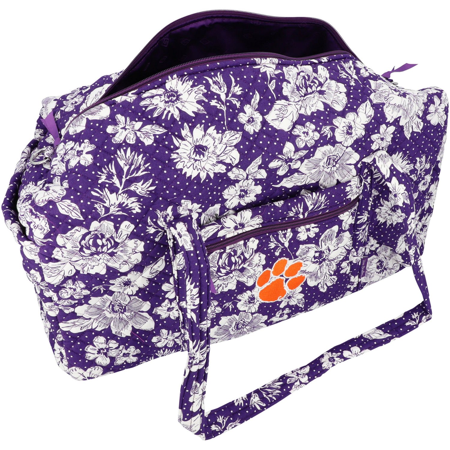 Vera Bradley Clemson Tigers Rain Garden Large Travel Duffel Bag Academy