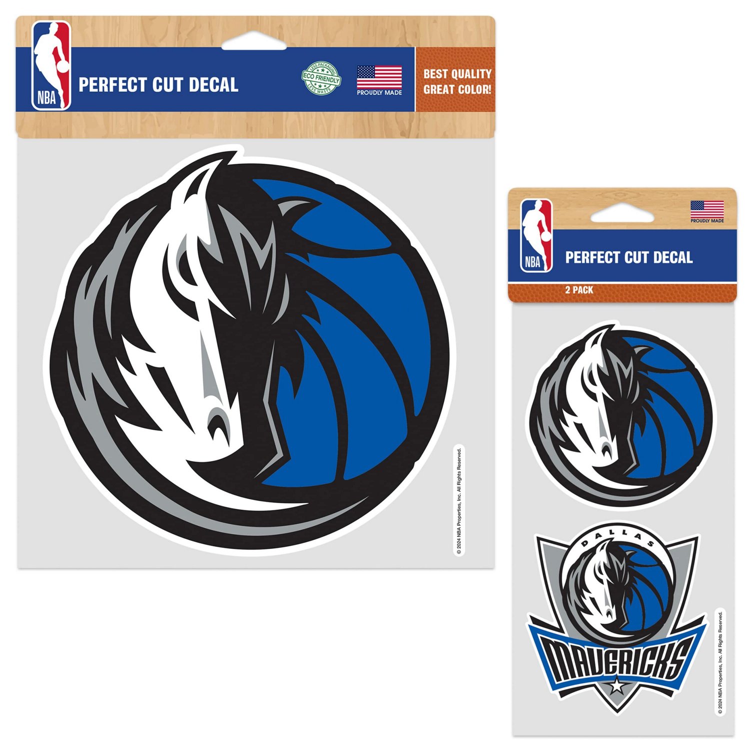 WinCraft Dallas Mavericks Perfect Cut Decal Two-Pack Set | Academy