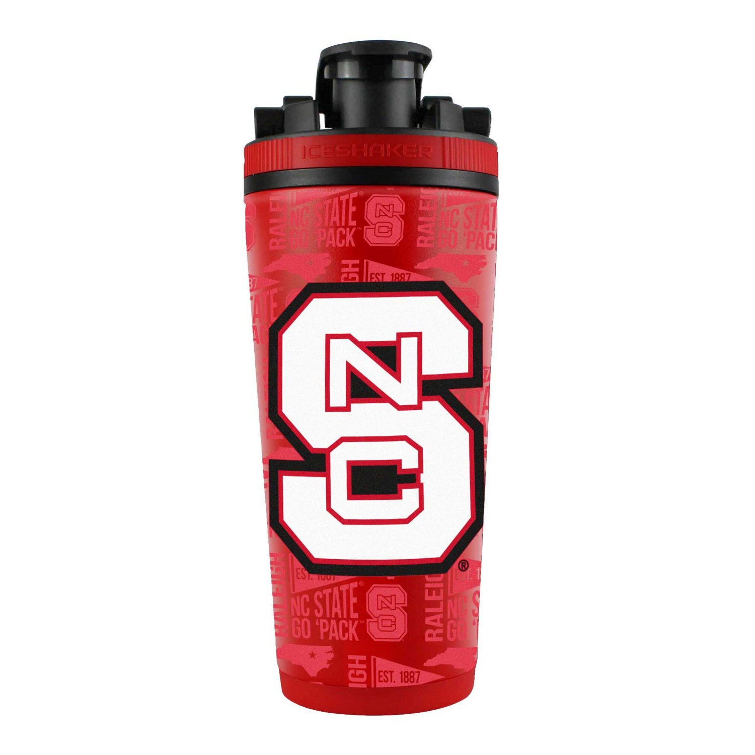 WinCraft NC State Wolfpack 26oz 4D Stainless Steel Ice Shaker Bottle ...