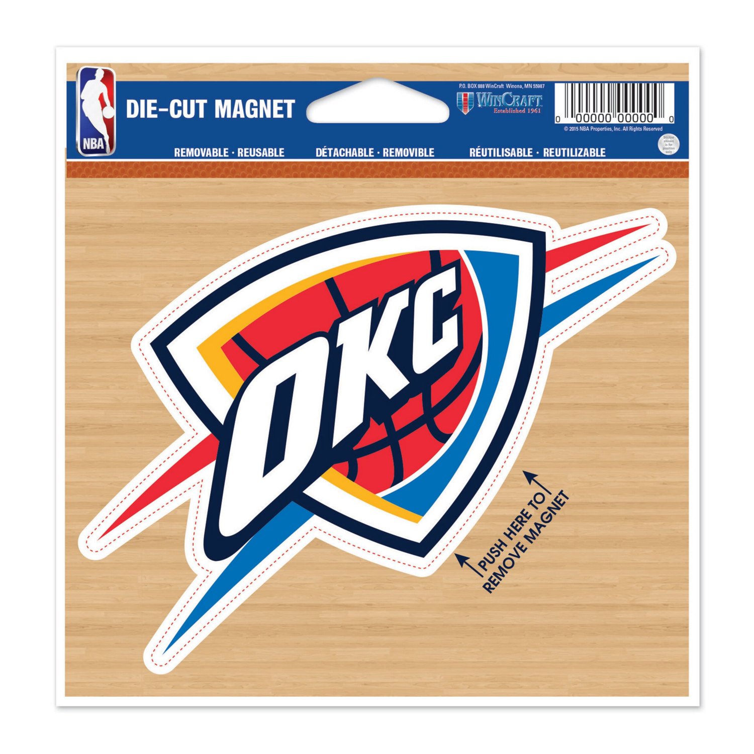 WinCraft Oklahoma City Thunder 5'' Die-Cut Car Magnet | Academy