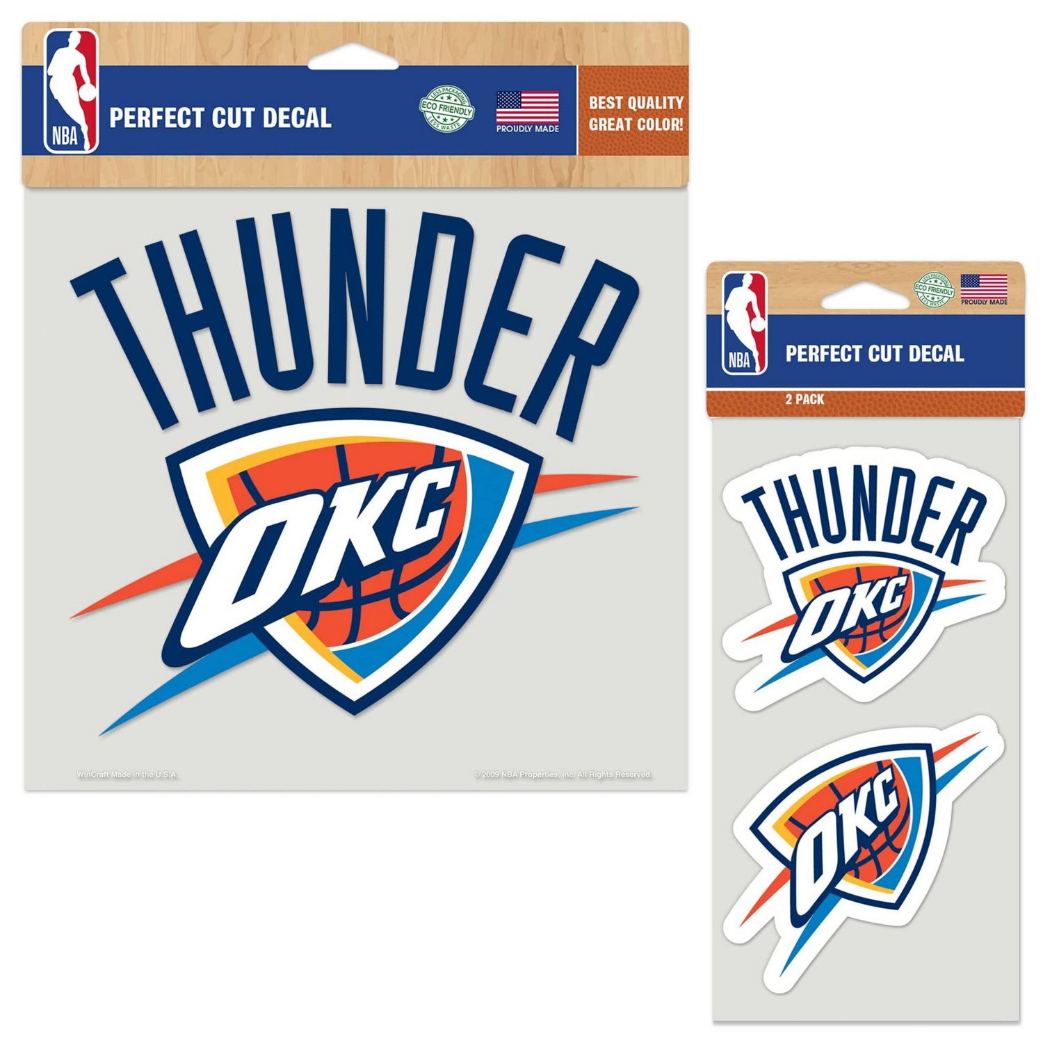 WinCraft Oklahoma City Thunder Three-Pack Perfect Cut Decal Sheet | Academy
