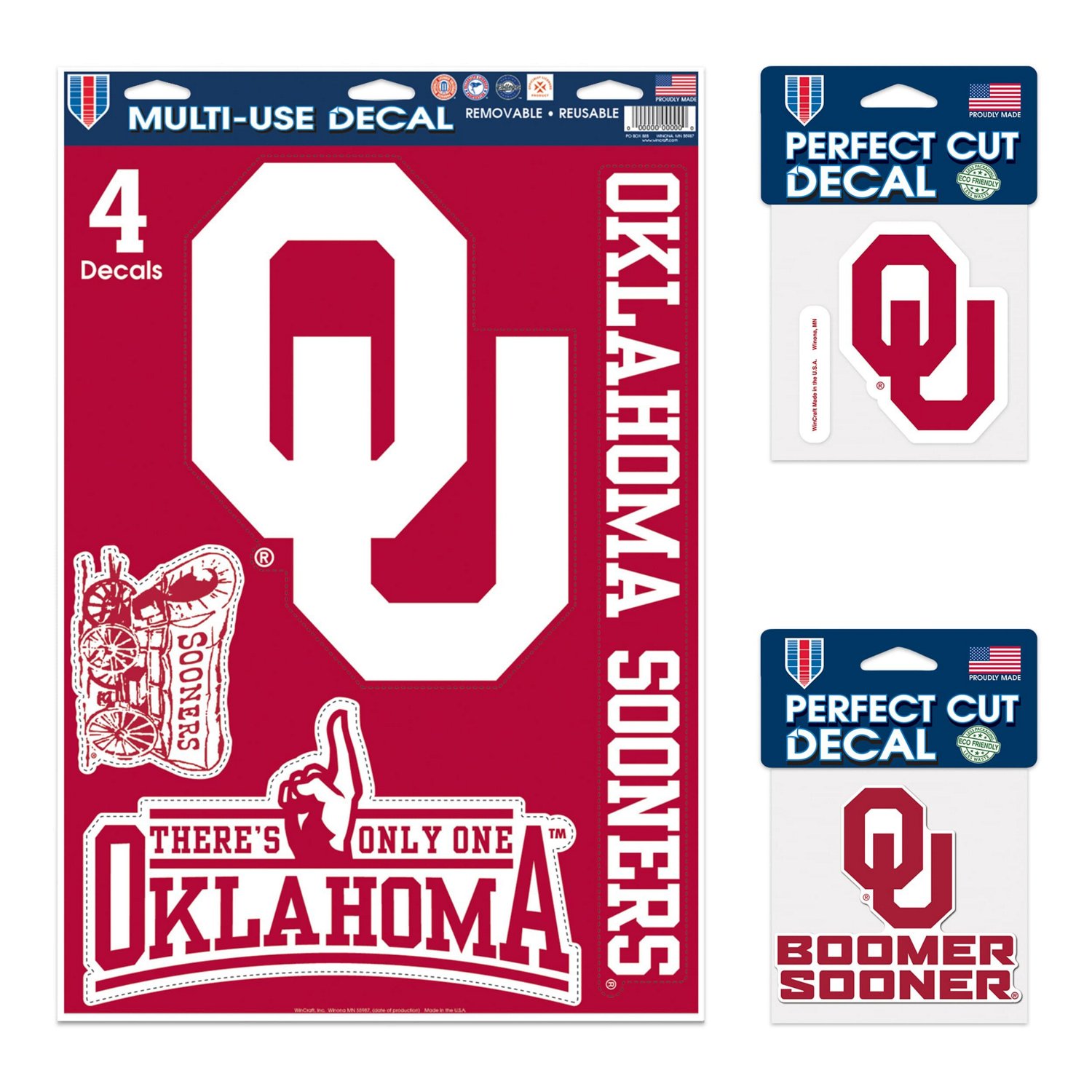 WinCraft Oklahoma Sooners Decal Variety Pack | Academy