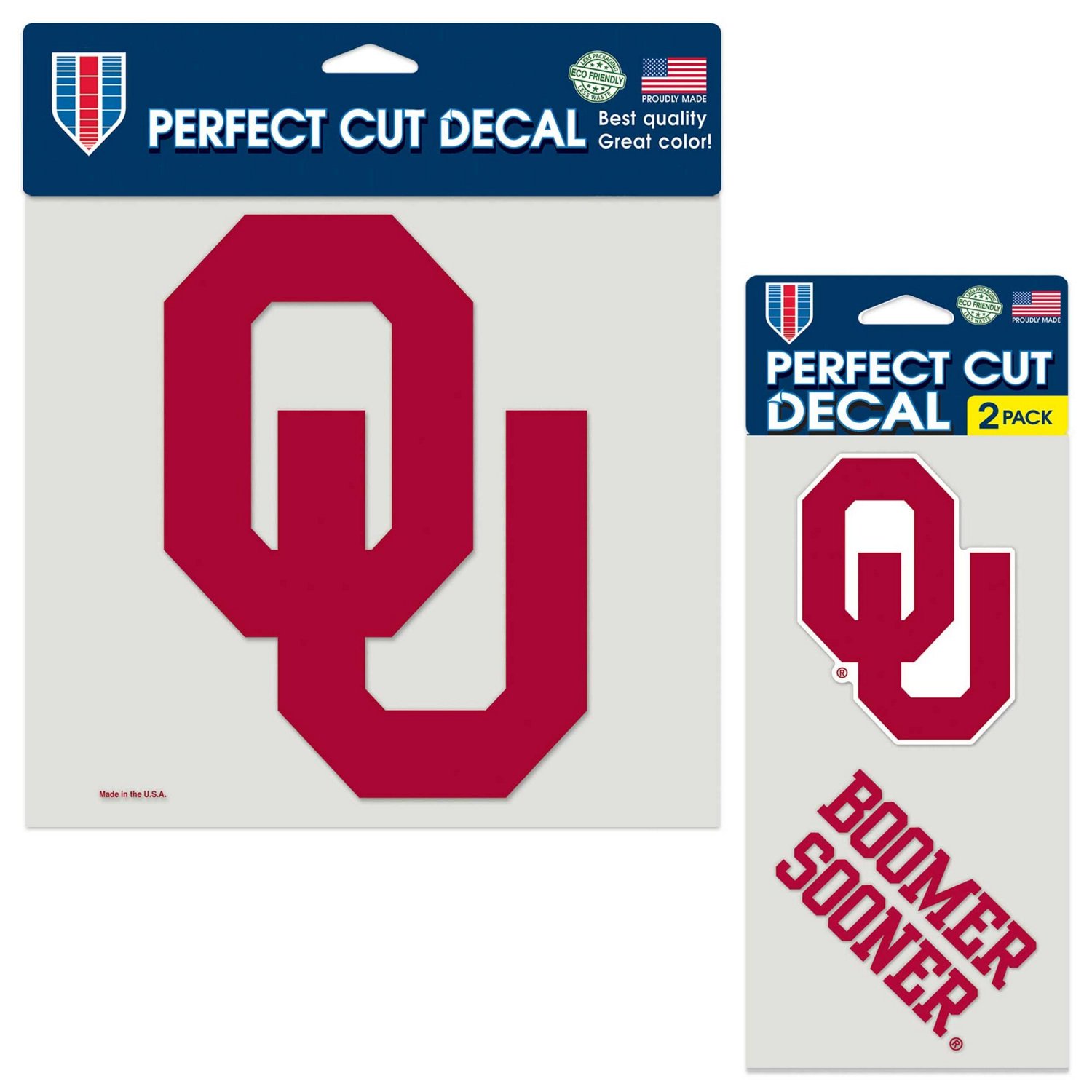 WinCraft Oklahoma Sooners Three-Pack Perfect Cut Decal Sheet | Academy