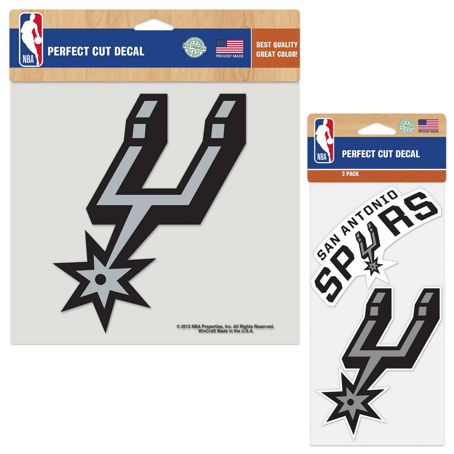 WinCraft San Antonio Spurs Three-Pack Perfect Cut Decal Sheet | Academy