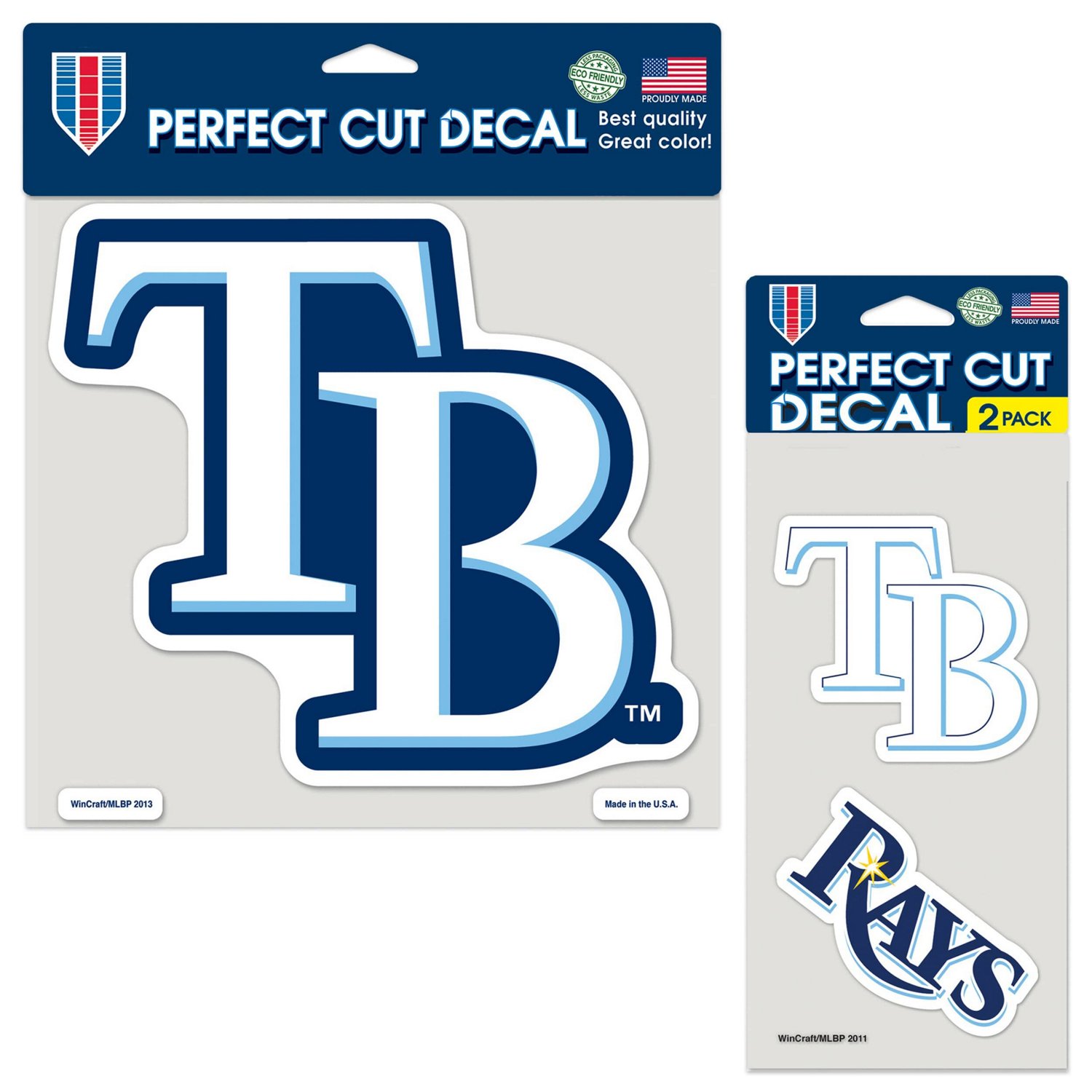 WinCraft Tampa Bay Rays Three-Pack Perfect Cut Decals | Academy