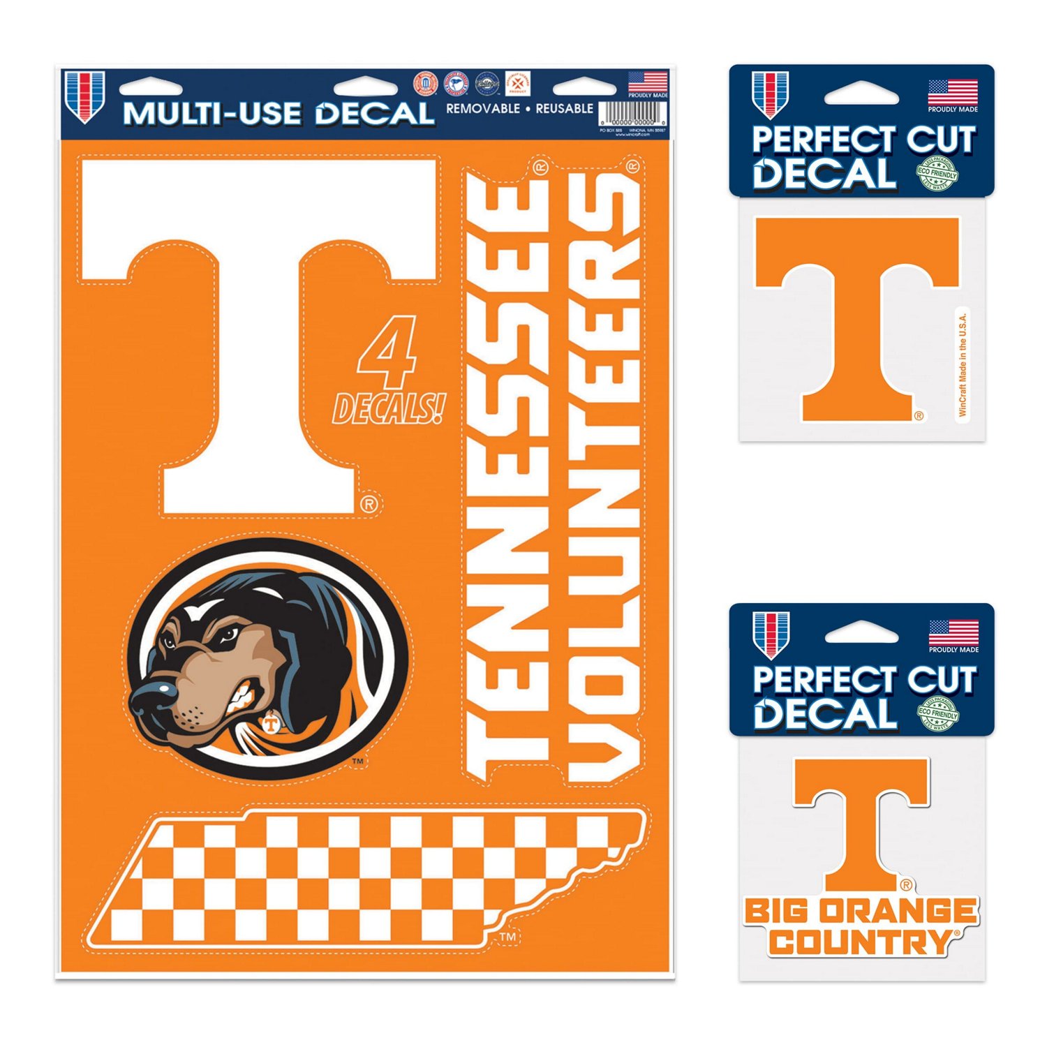 WinCraft Tennessee Volunteers Decal Variety Pack | Academy
