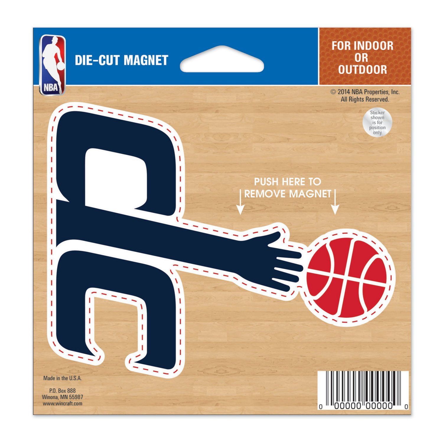 WinCraft Washington Wizards 5'' DieCut Car Academy