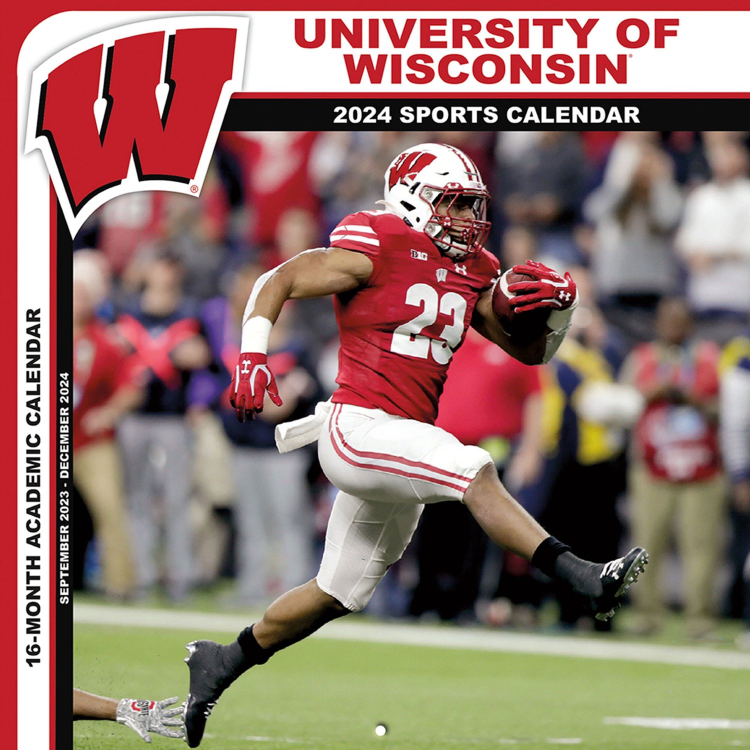 Wisconsin Badgers 7'' x 7'' 2024 Mini Wall Calendar Academy