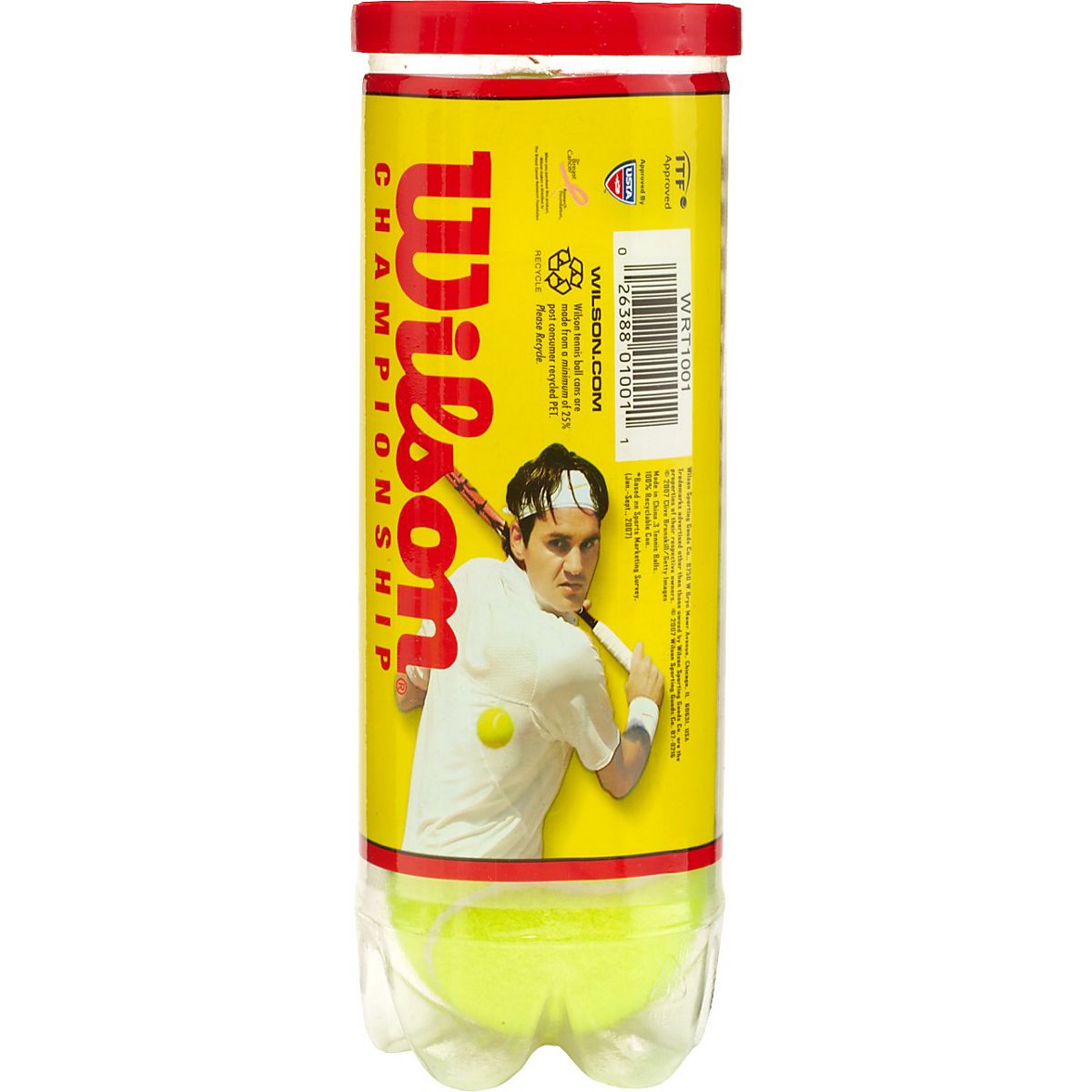 Wilson Championship ExtraDuty Tennis Balls 1 Can/3Pack Academy