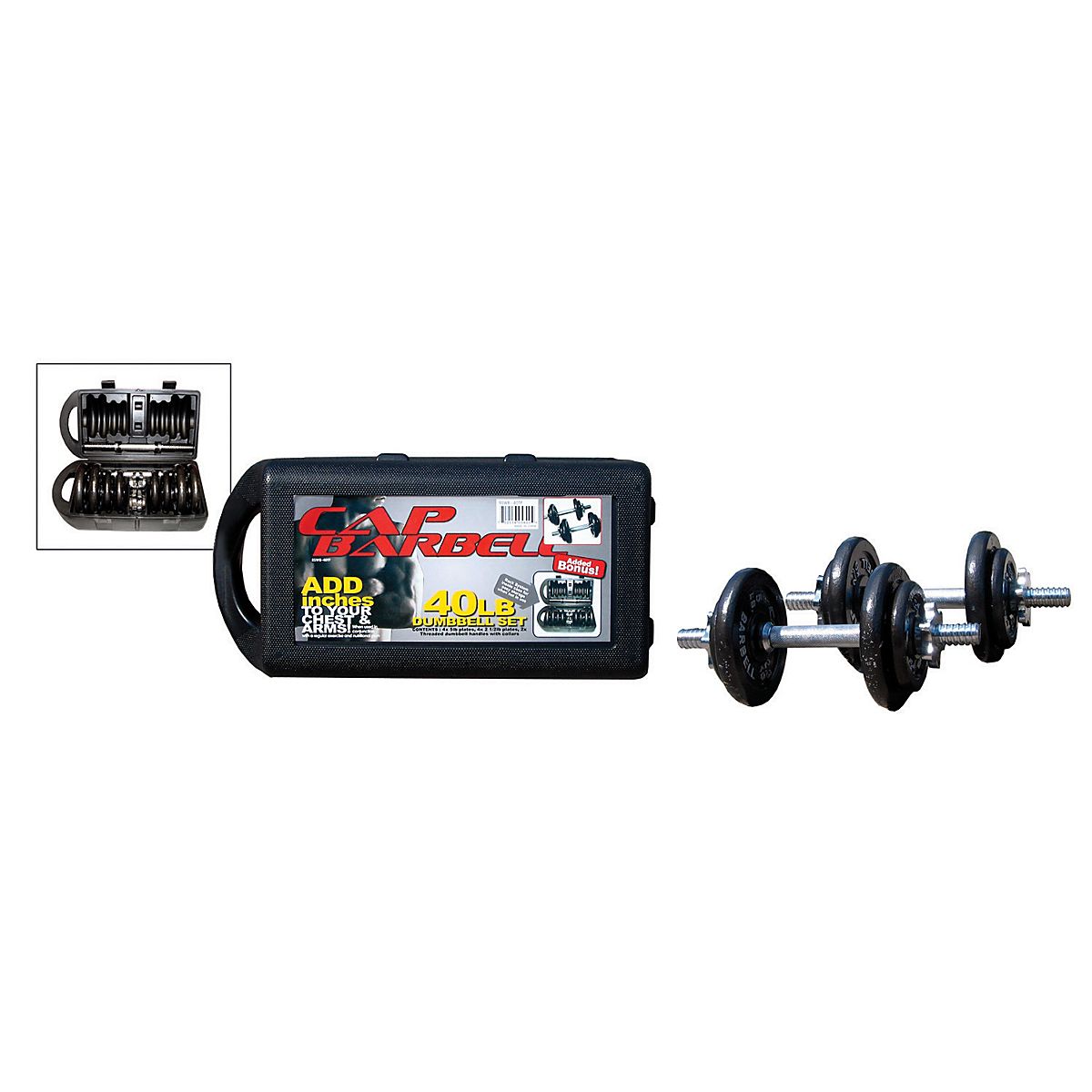 CAP Barbell 40 lb. Dumbbell Set Academy
