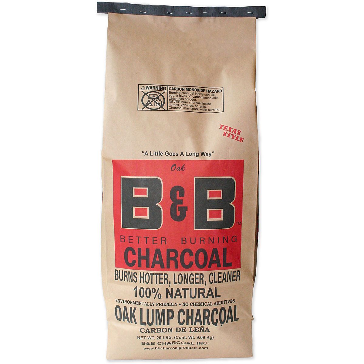 B B Charcoal Co. 20 lb. BNB Lump Charcoal Academy