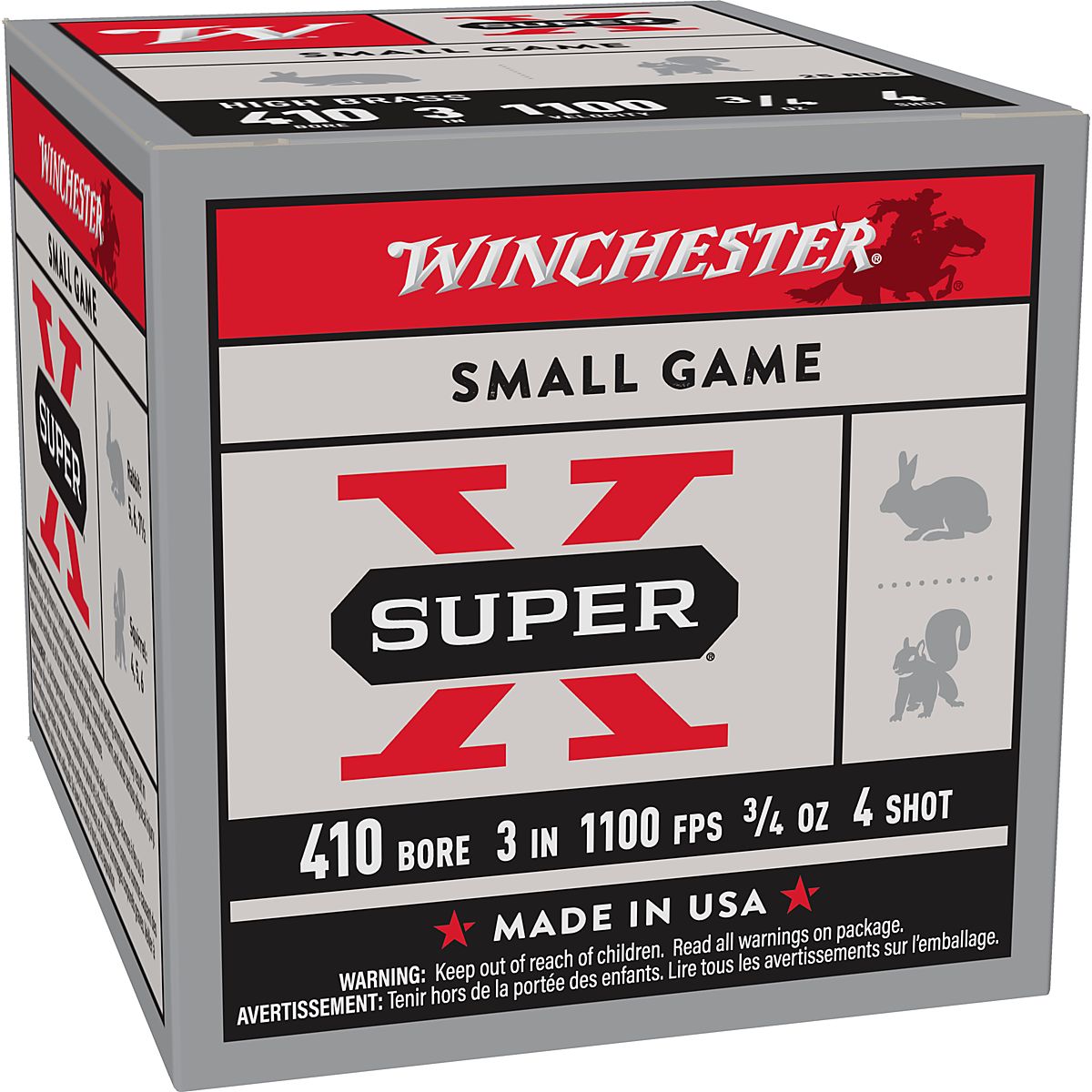 Winchester Super-X .410 Caliber Lead Shot High Brass Game Load