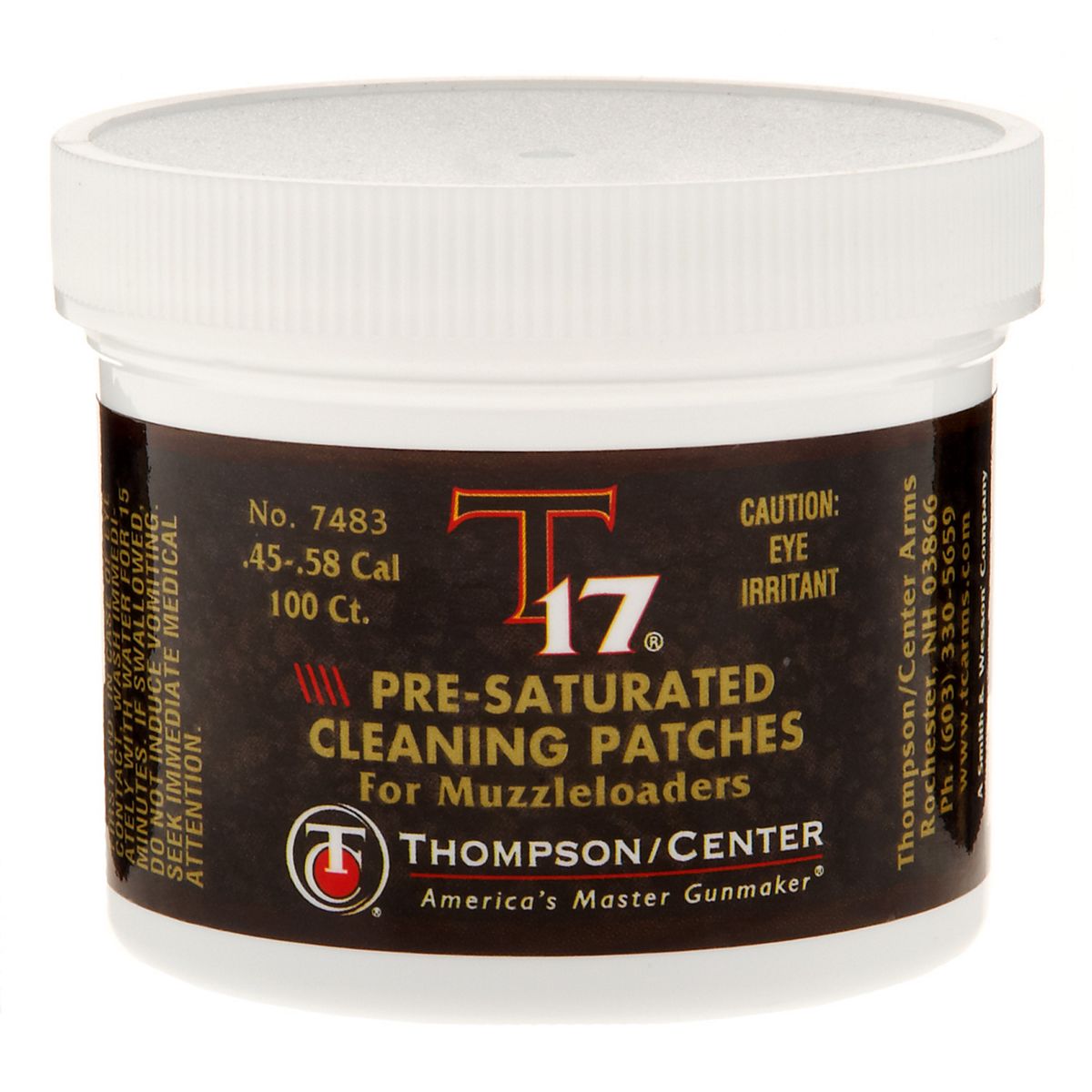 Thompson/Center T17™ Presaturated Cleaning Patches 100Pack Academy
