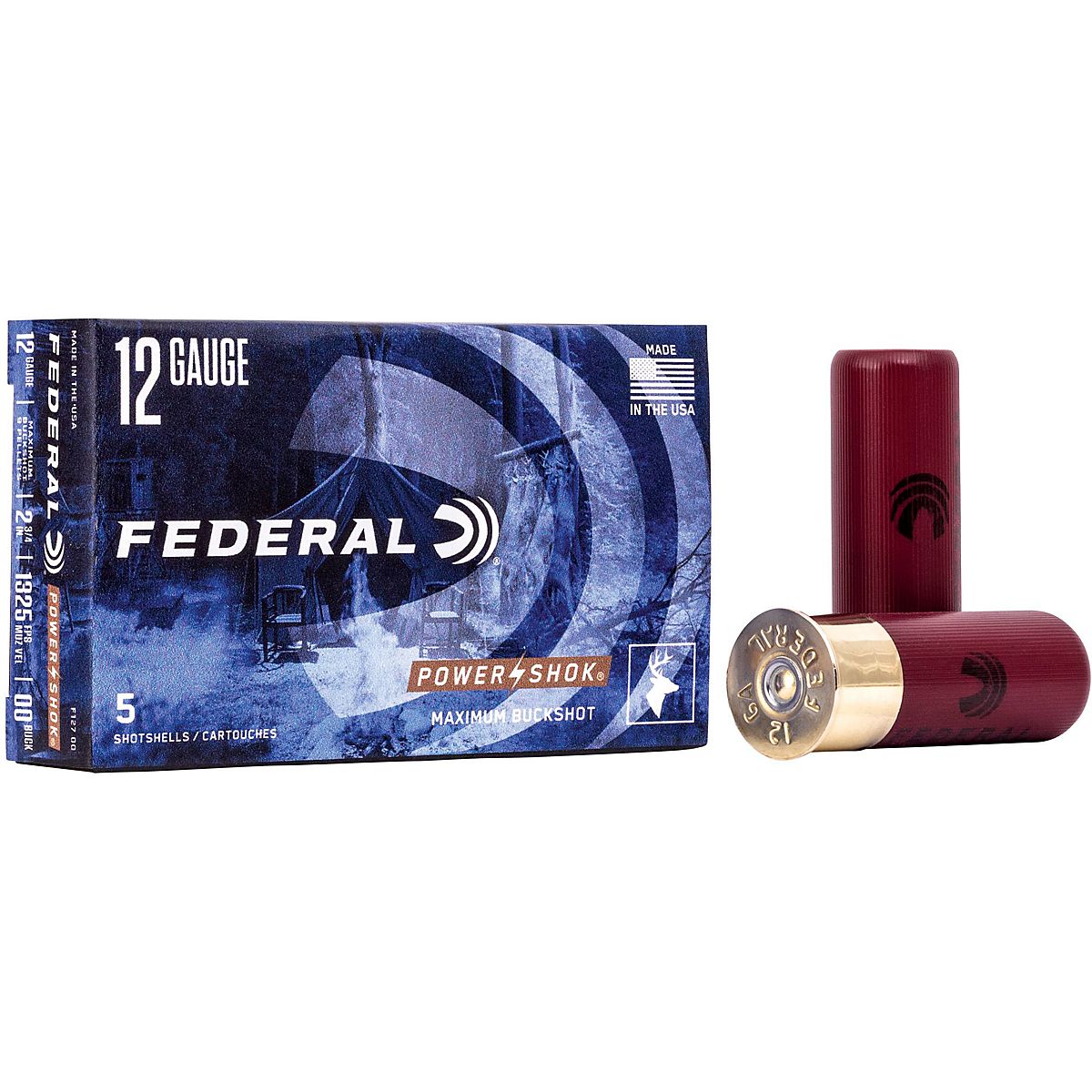 Federal Premium® Power Shok Buckshot 12 Gauge Shotshells Academy