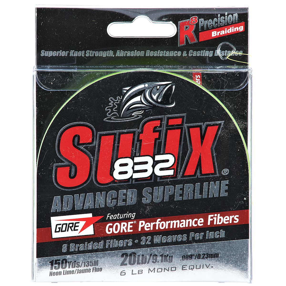 Sufix 832 Advanced Superline 20 lb. - 150 yards Braided Fishing