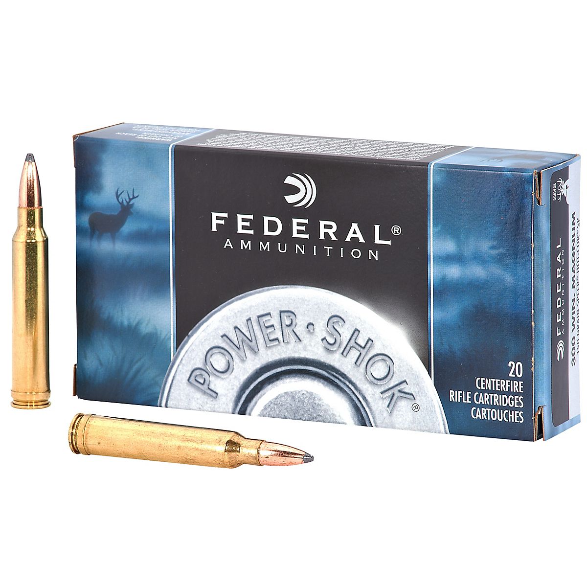 Federal Premium Power-Shok .300 Winchester Magnum 150-Grain Centerfire ...