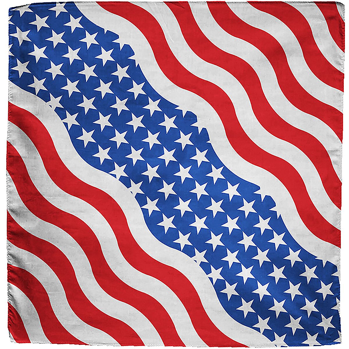 アート・デザイン・音楽 The American Bandanna ZANHeadgear Wavy American Flag Premium Bandana | Academy