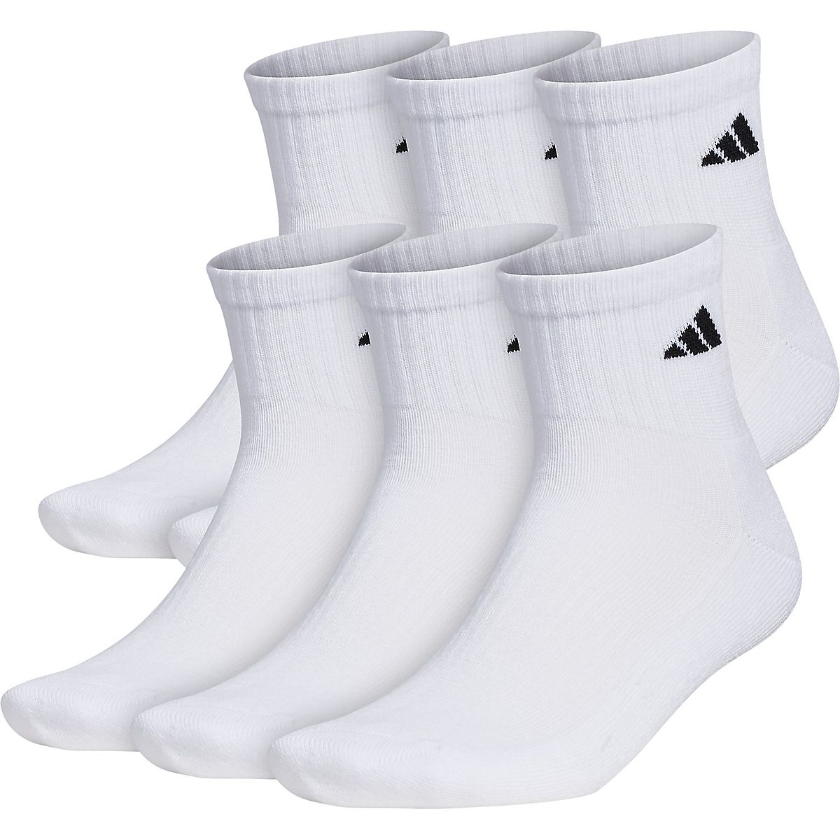 adidas Men's climalite Quarter Socks 6 Pack