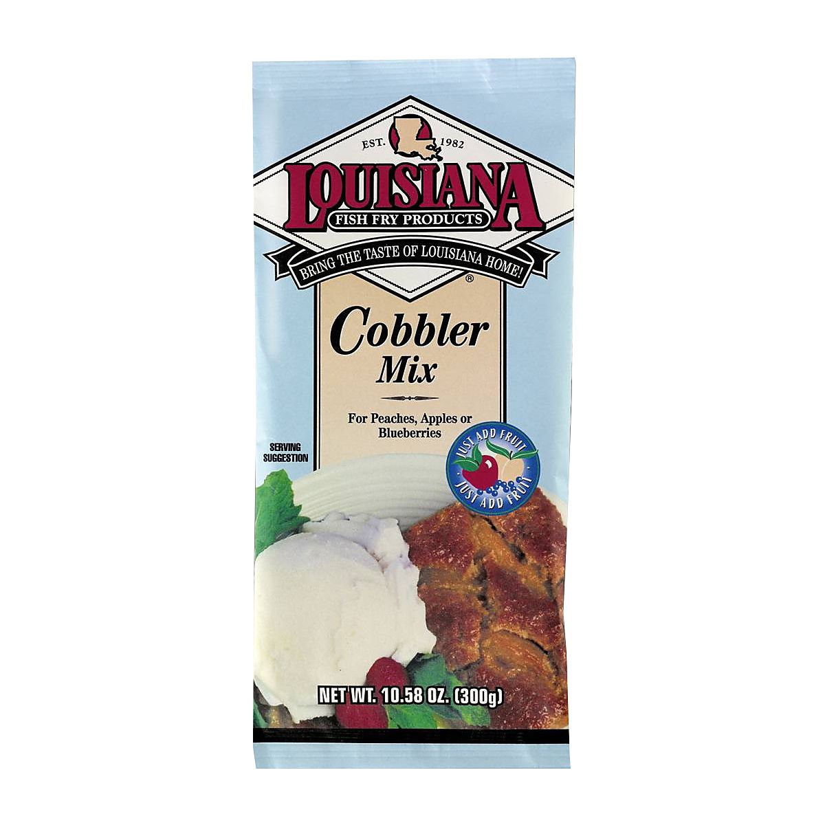 Louisiana Fish Fry Cobbler Mix (12x10.58Oz), Baking Essentials
