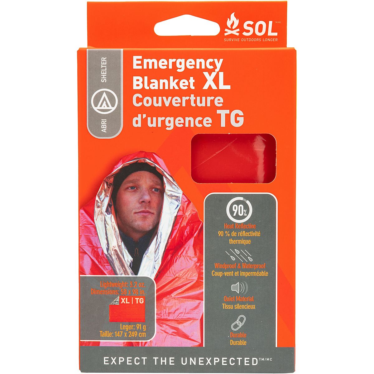 SOL Emergency Blanket XL Academy