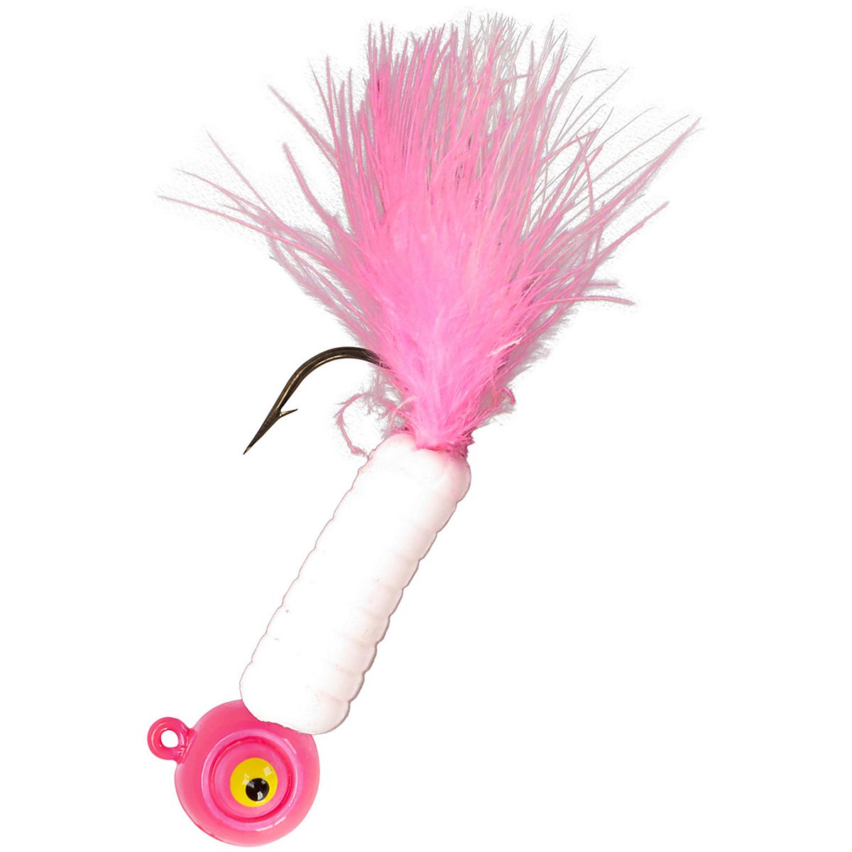 Lindy Fuzz-E Grub Jigs - Yellow/Orange - 2 in - 1/4 oz