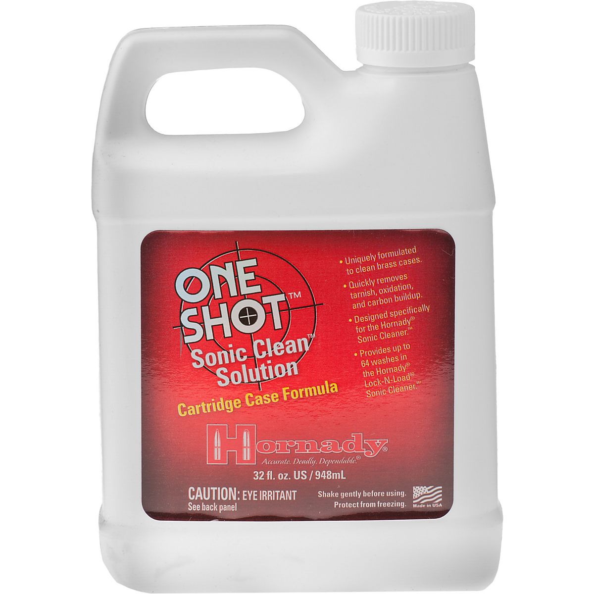 Hornady One Shot® Sonic Clean™ Solution Cartridge Case Formula Academy