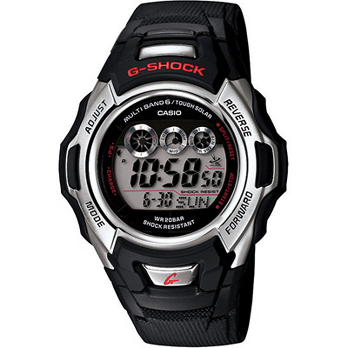 Casio Mens G Shock Solar Atomic Digital Sports Watch Academy 2728