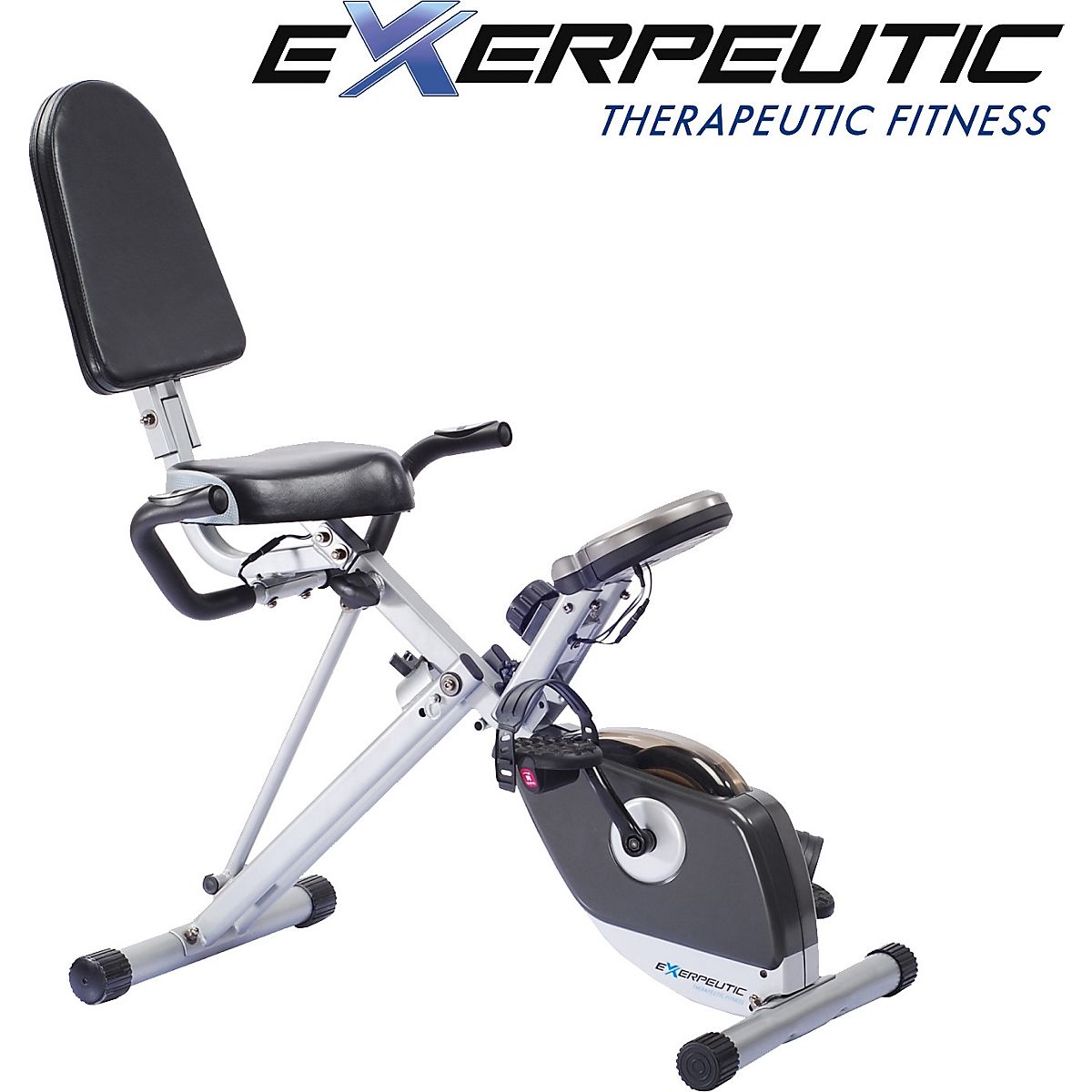 Exerpeutic 400XL Folding Semirecumbent Exercise Bike Academy