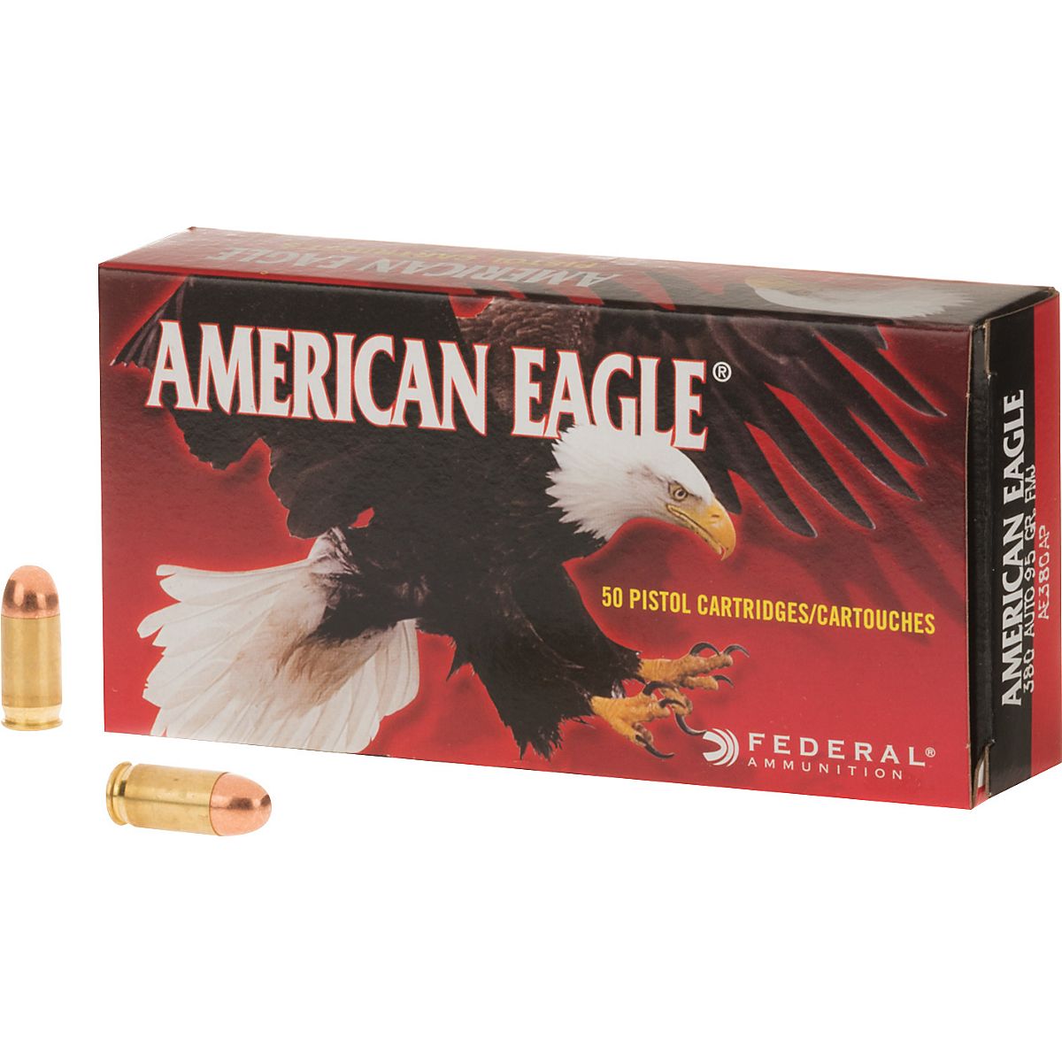 Federal Premium American Eagle .380 Auto (9 x 17mm Short) 95