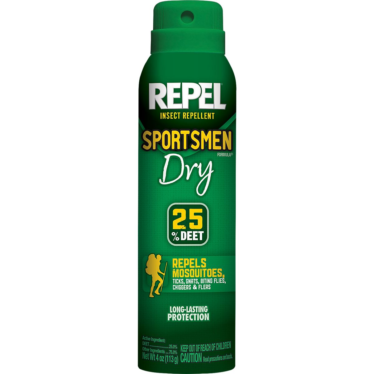 Repel Sportsmen Formula Insect Repellent 4 oz. Dry Aerosol Spray Academy